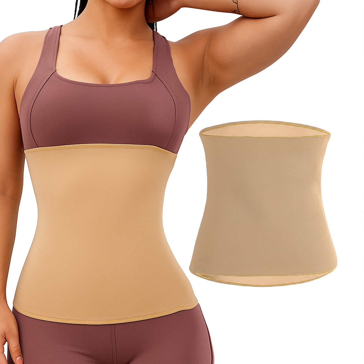 Body Shaper for Women Beige – Boldfit - Main Image