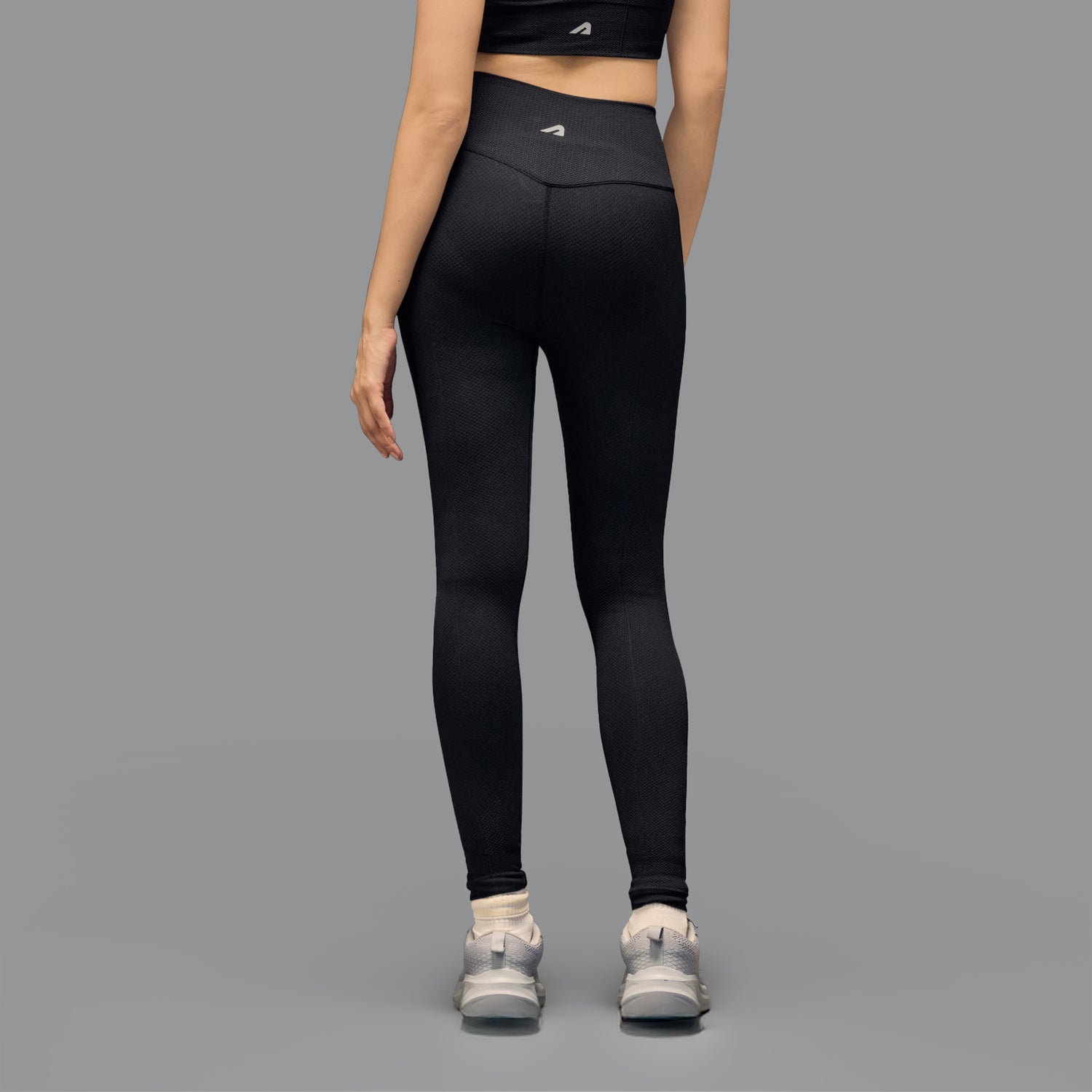 Limitless snatched high waisted diamond legging - Black