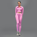 Limitless snatched criss cross waistband legging - PINK