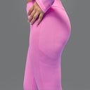Limitless snatched criss cross waistband legging - PINK