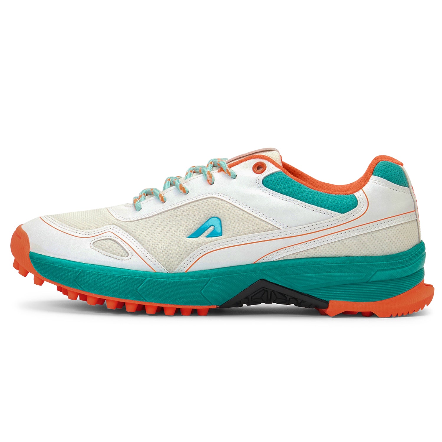 TurfPro Cricket Shoes Mint-Orange – Boldfit - Main Image