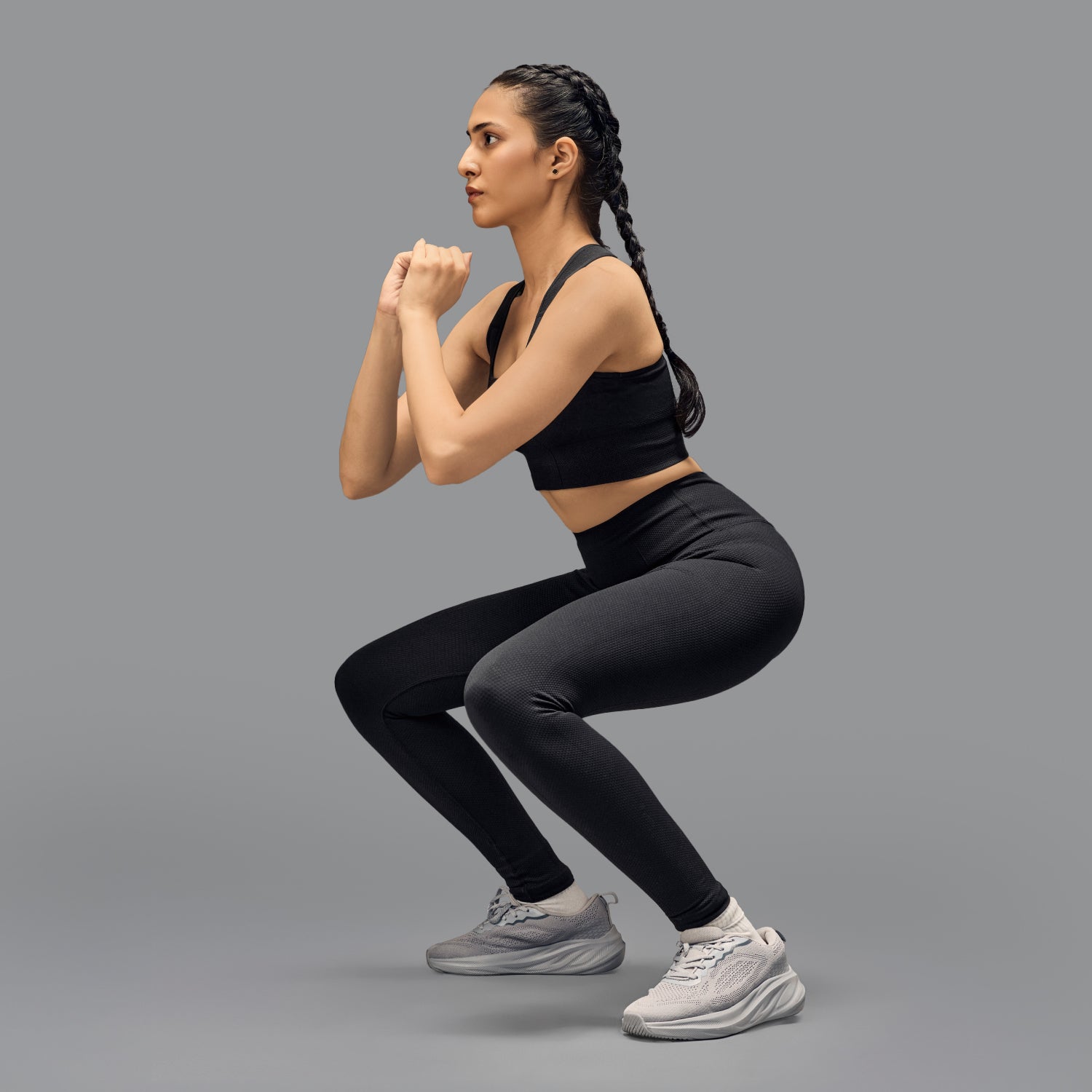 Limitless snatched high waisted diamond legging - Black