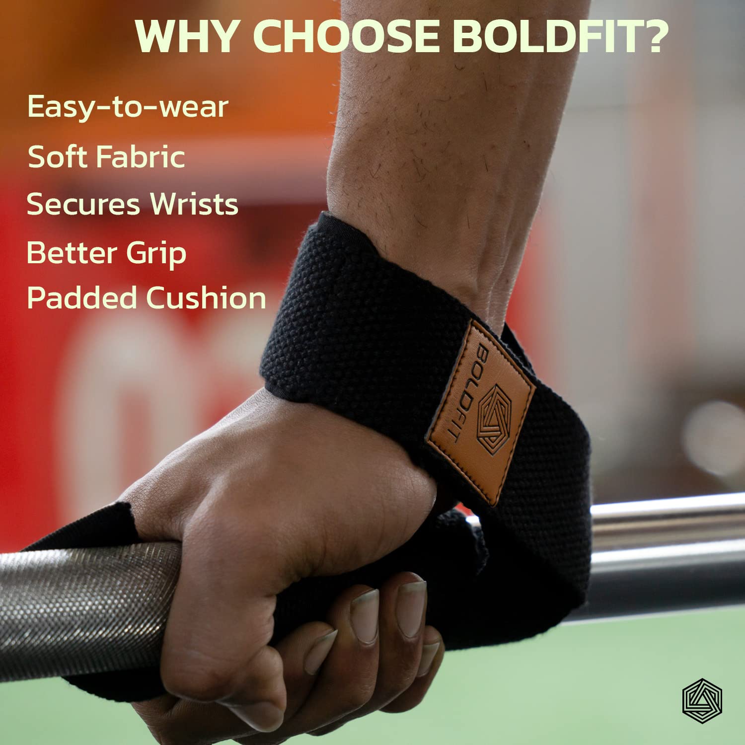 Gym Powerlifting Straps - Pair of 1