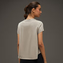 Women Essential Flared Cotton T-Shirt Beige