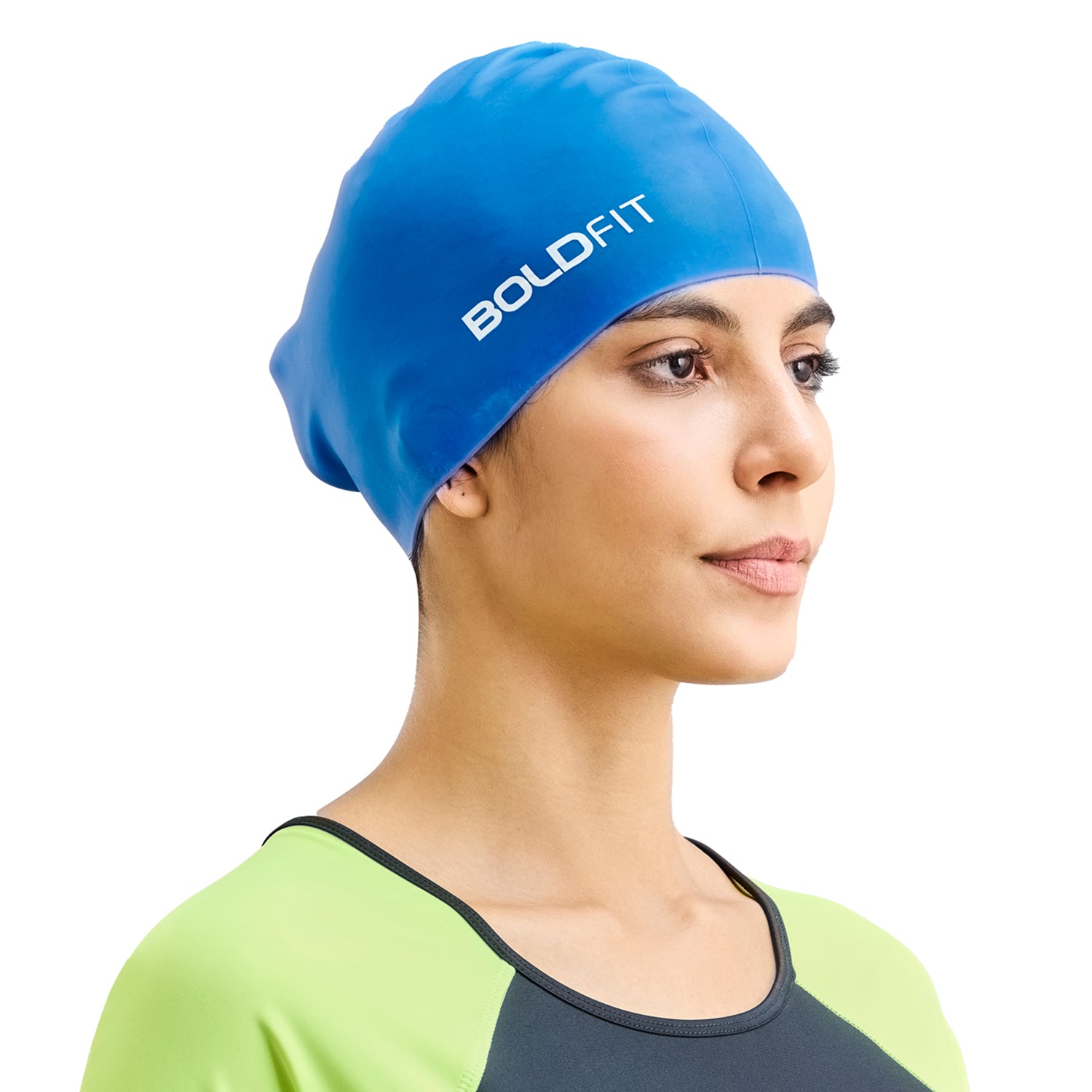 AquaFlex Swim Cap - Blue