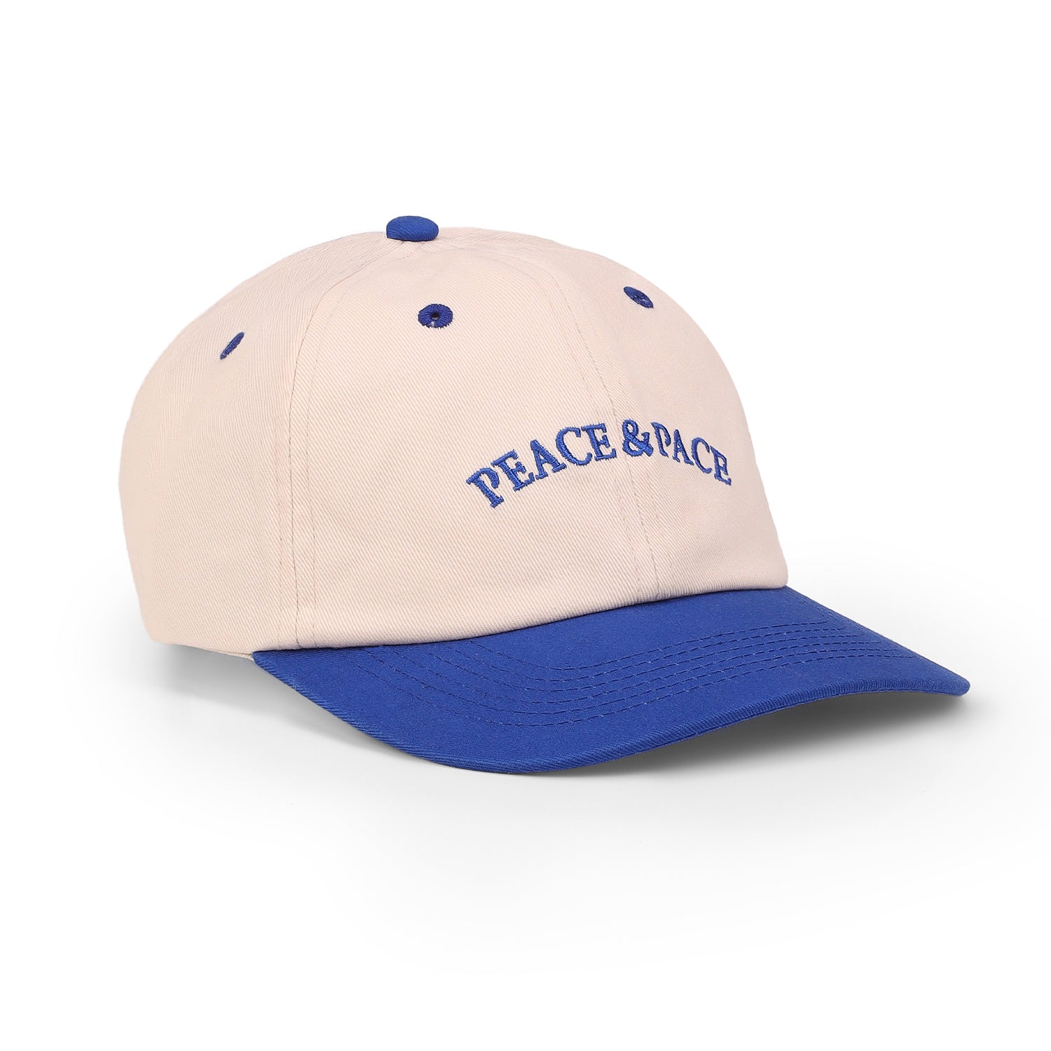 Washed Caps White Blue Peace & Pace – Boldfit