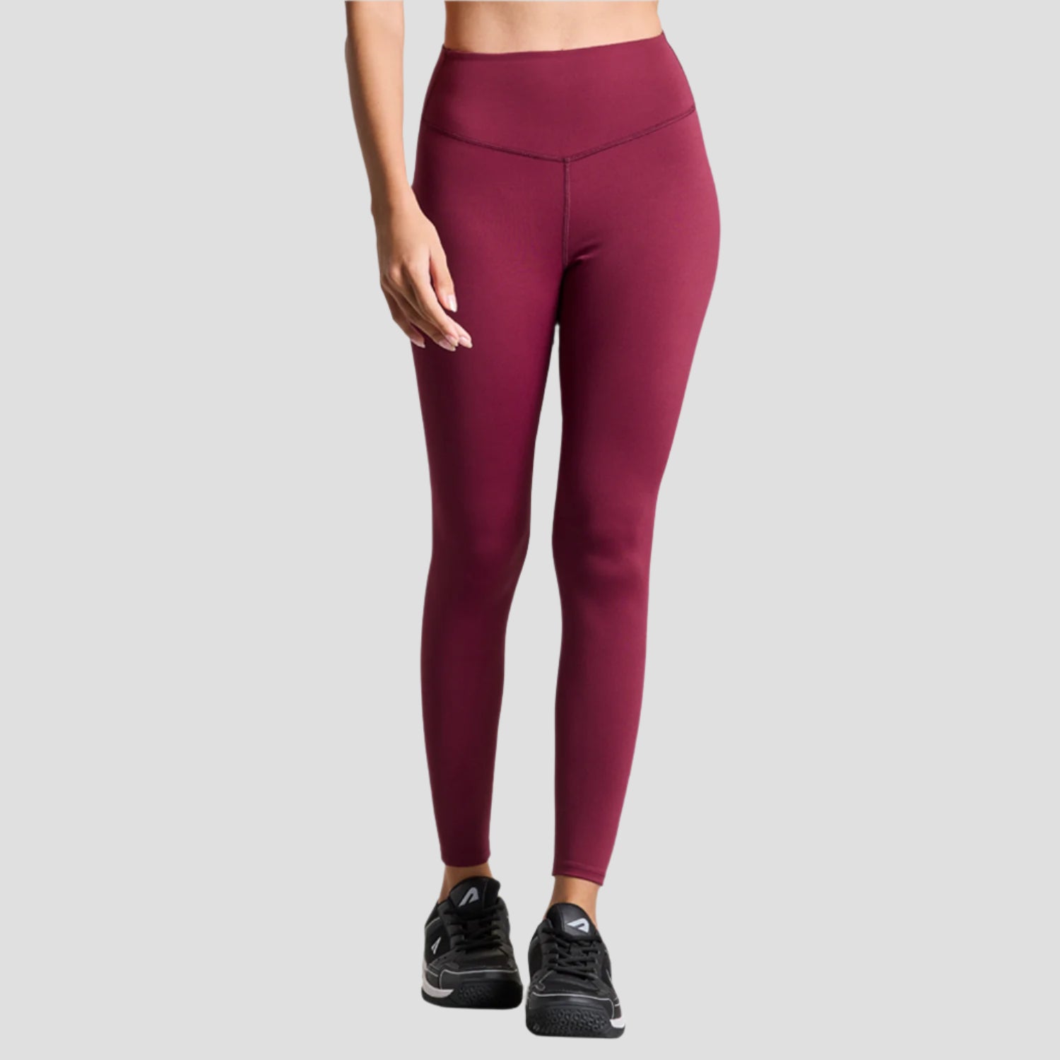 LIMITLESS NYLOFLEX HIGH RISE TIGHTS - Burgundy