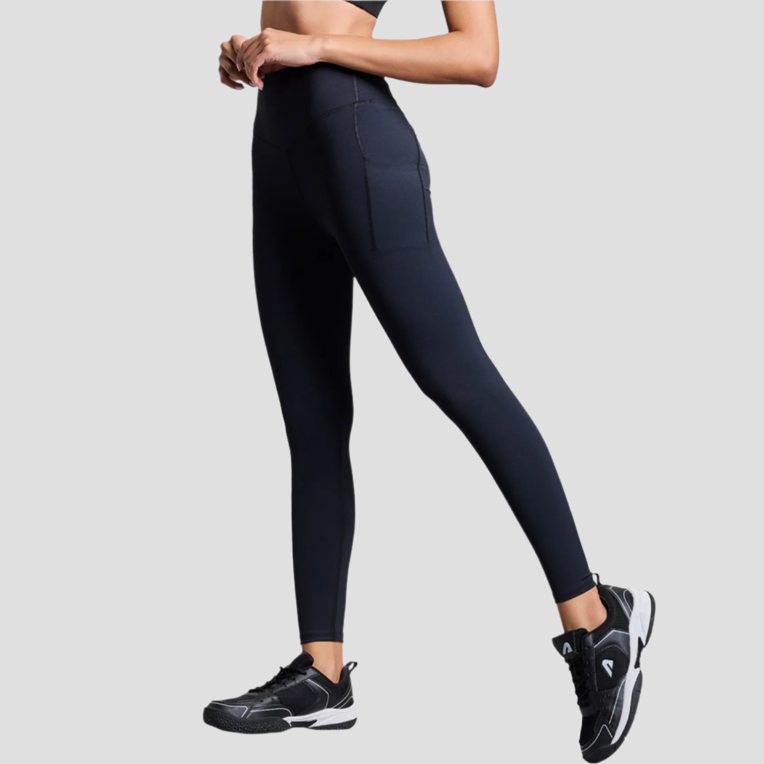 LIMITLESS NYLOFLEX HIGH RISE TIGHTS - Black