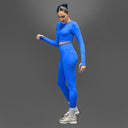 Limitless Snatched Ruched back Legging- Royal blue