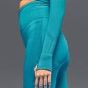 Limitless Snatched Ruched back Legging- Green