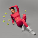 Limitless Snatched Ruched back Legging- Pink