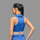Limitless snatched sleeveless crop top - ROYAL BLUE