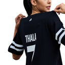 Official CSK Thala Womens Oversized T-Shirt - Black