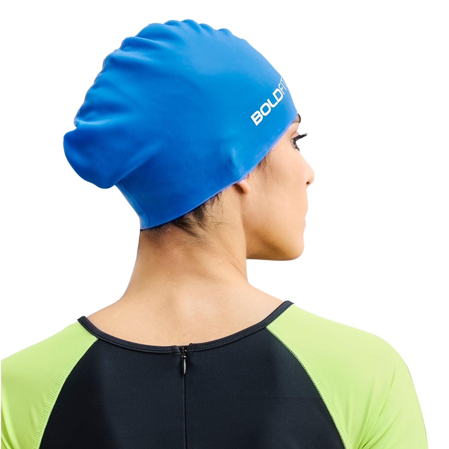 AquaFlex Swim Cap - Blue