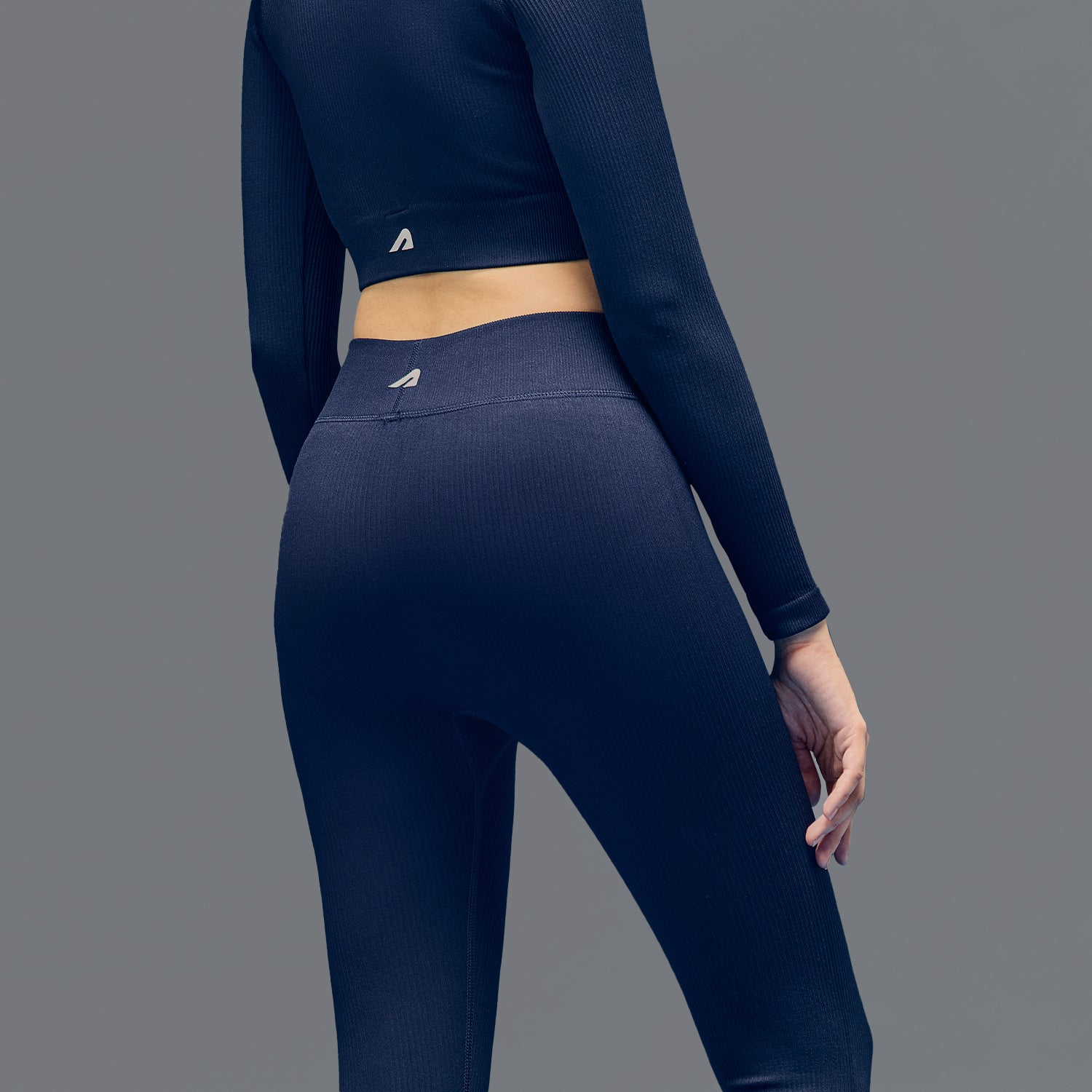 Limitless Snatched Ribbed Legging - Navy Blue