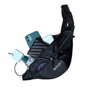 Waist Bag with 3 Pouch- Fanny Pack Black