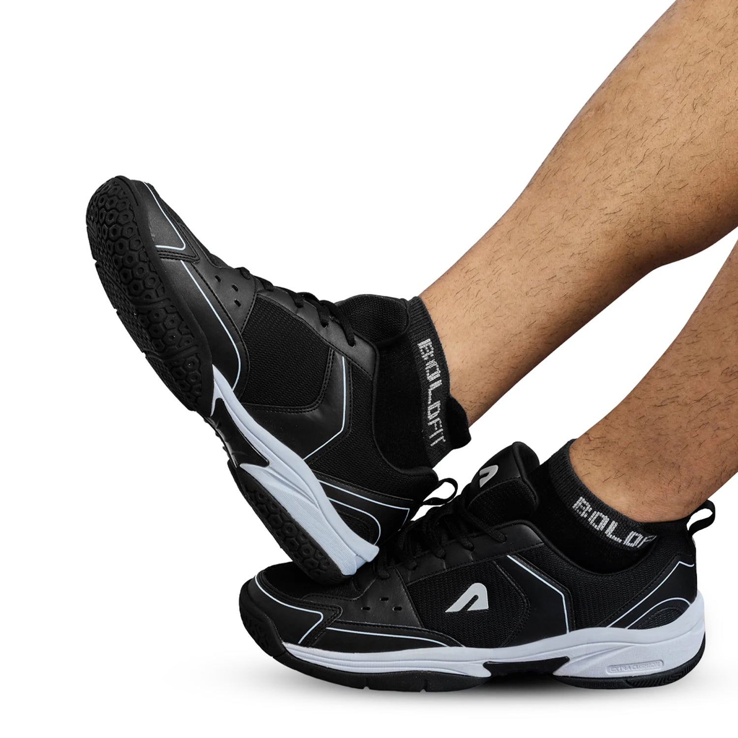 Archer Badminton Shoes - Black/White