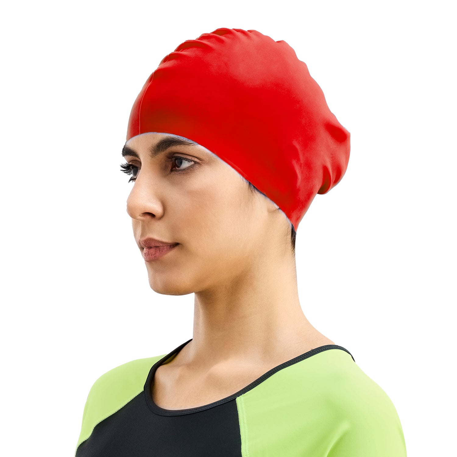 AquaFlex Swim Cap - Red
