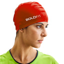 AquaFlex Swim Cap - Red