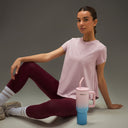 Women Essential Flared Cotton T-Shirt Soft Pink