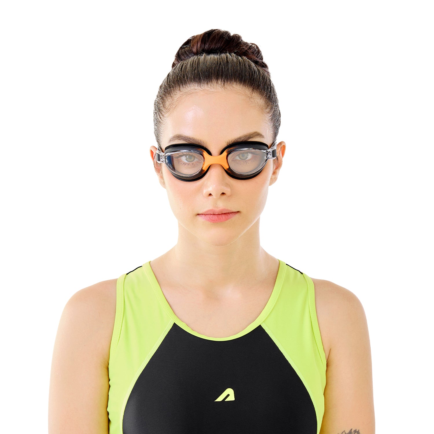 Boldfit Swimming Goggles Black Orange