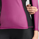 Swimwear Top for Women - Black/Berry