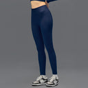 Limitless Snatched Ribbed Legging - Navy Blue