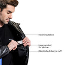 Storm Mens Puffer Jacket - Black/Blue