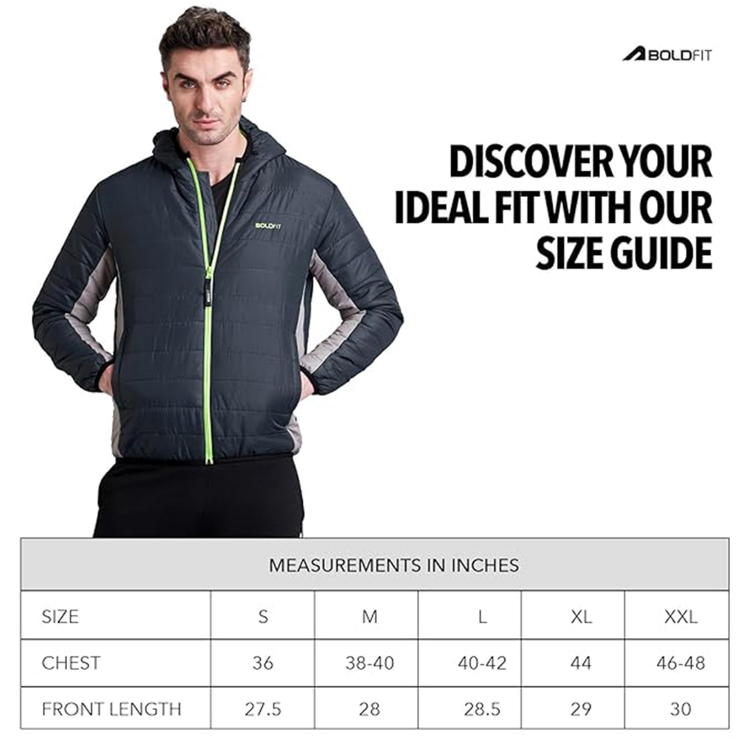 Mens Quilted Hooded Bomber Jacket - Navy