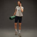 Women Essential Flared Cotton T-Shirt Beige