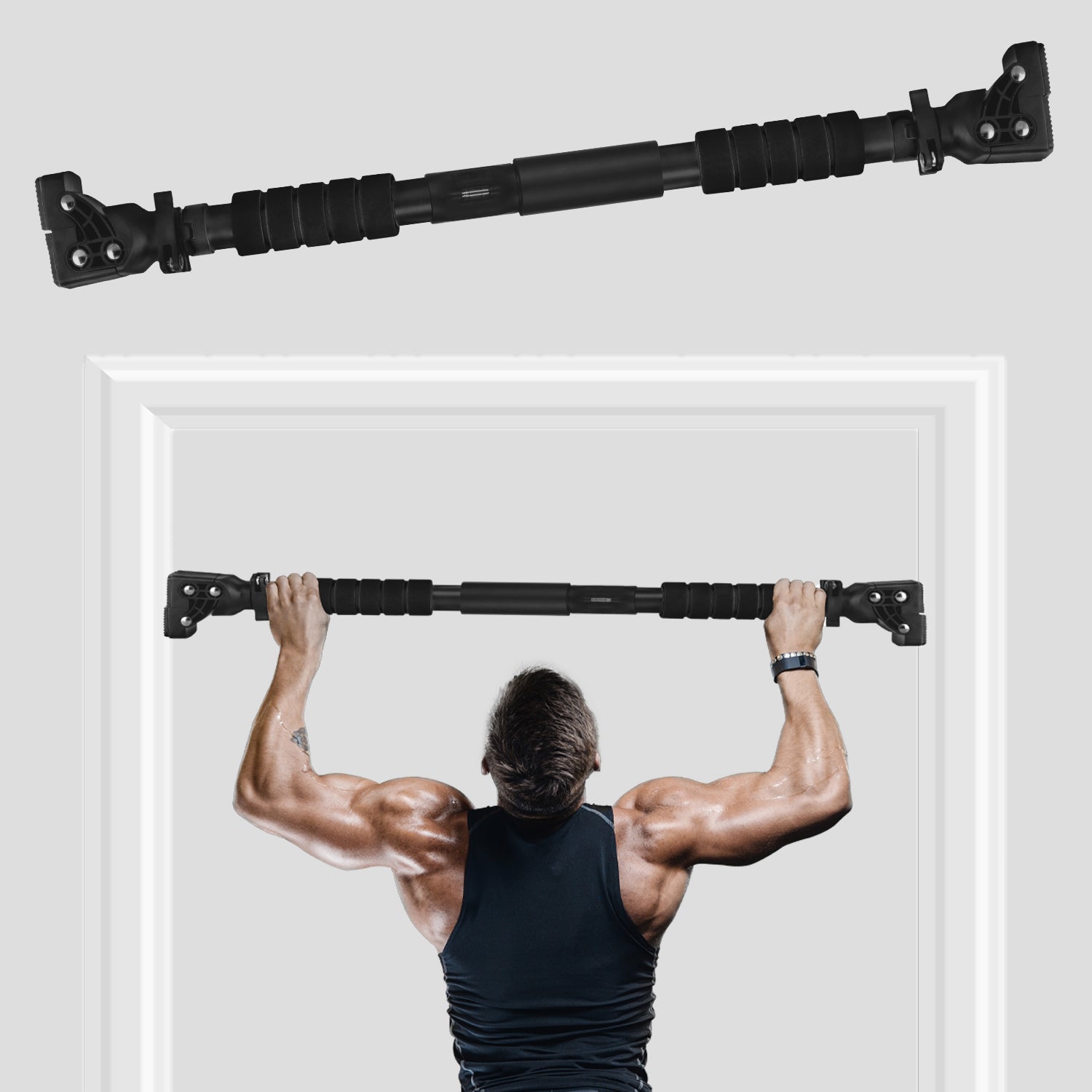 Boldfit Adjustable Pull Up Bar For Home Strength Training Buy Pull