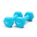 Boldfit Neoprene Dumbbells 3kg Blue - Pack of 2