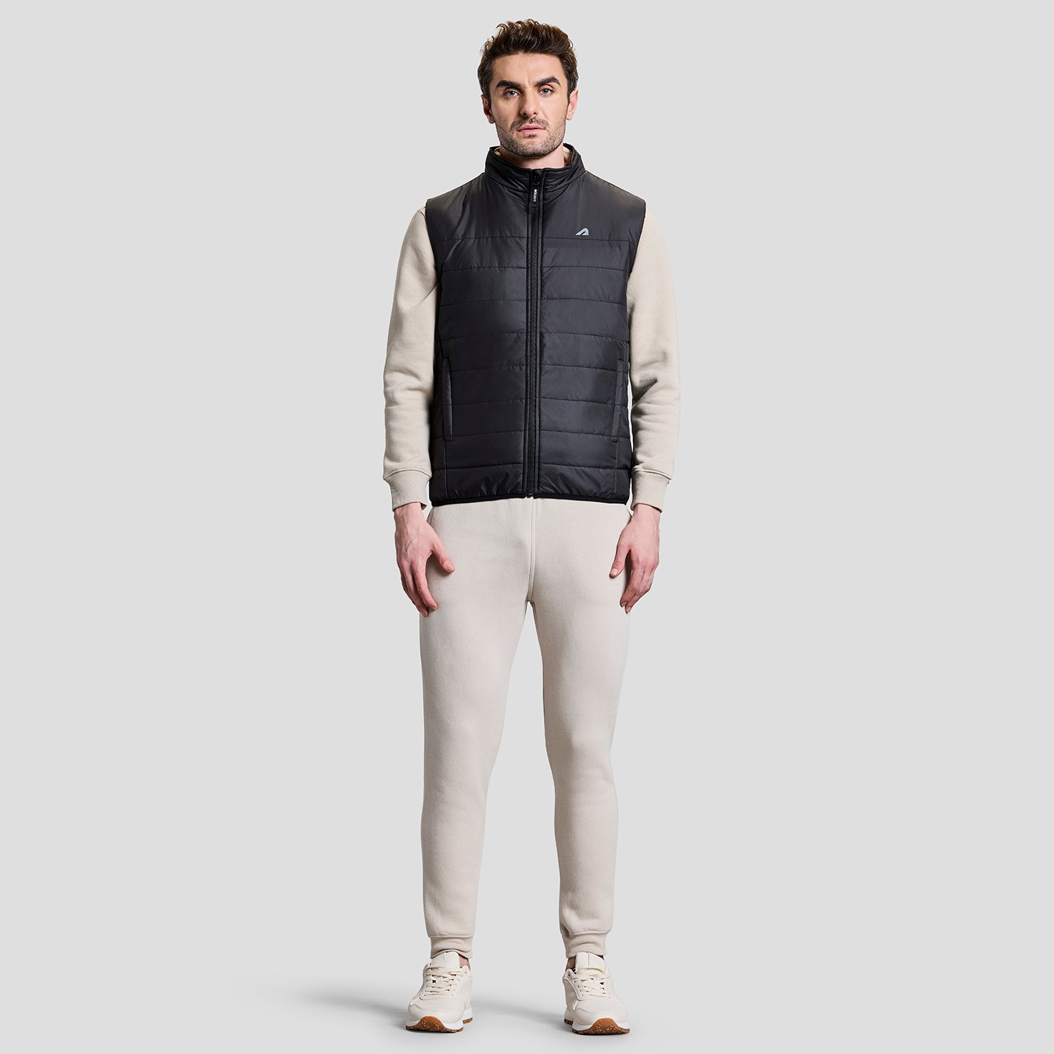 Alpine Mens Sleeveless Jacket - Black