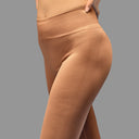 Limitless snatched ribbed waistband & Ruched back legging - BROWN