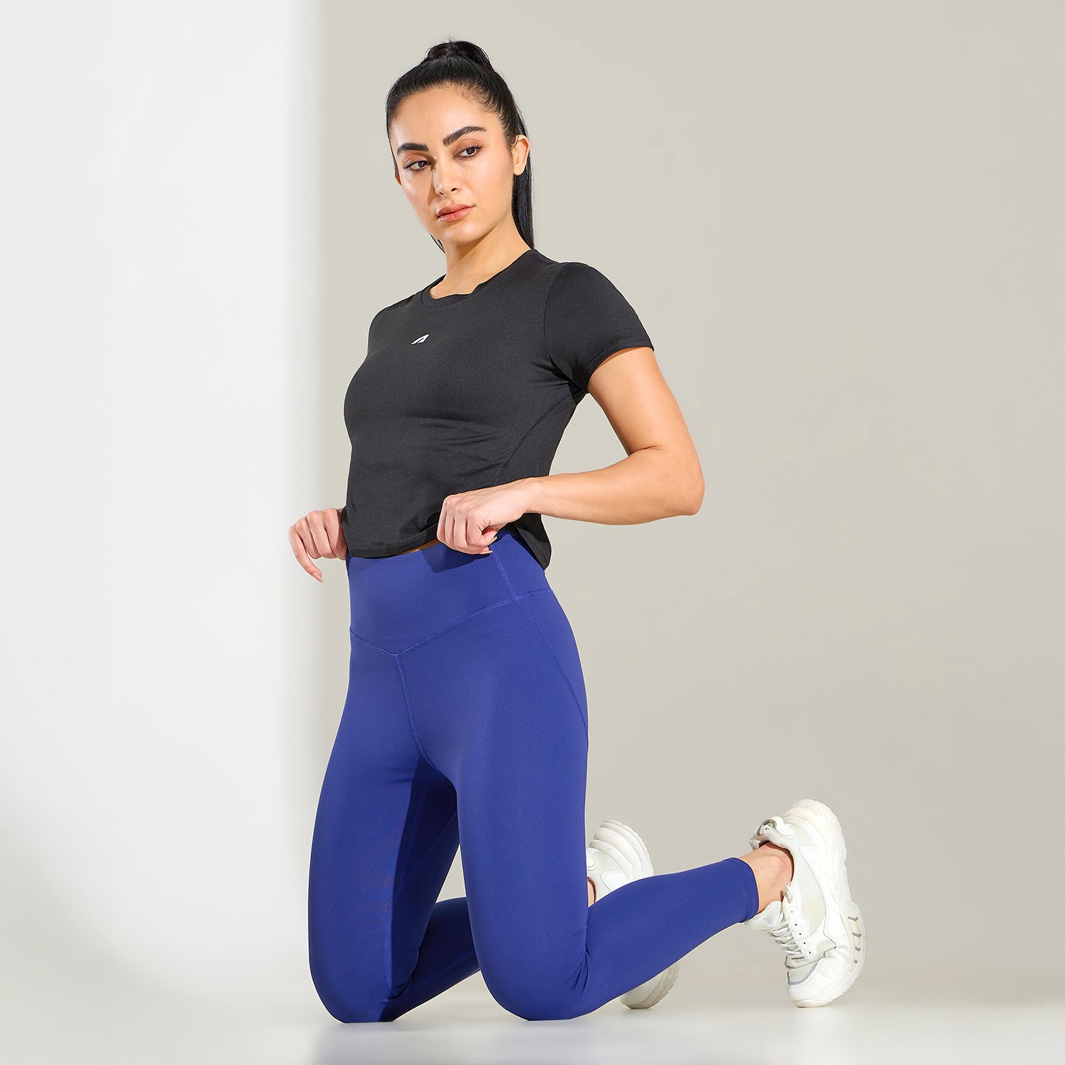 LIMITLESS NYLOFLEX HIGH RISE TIGHTS - Navy