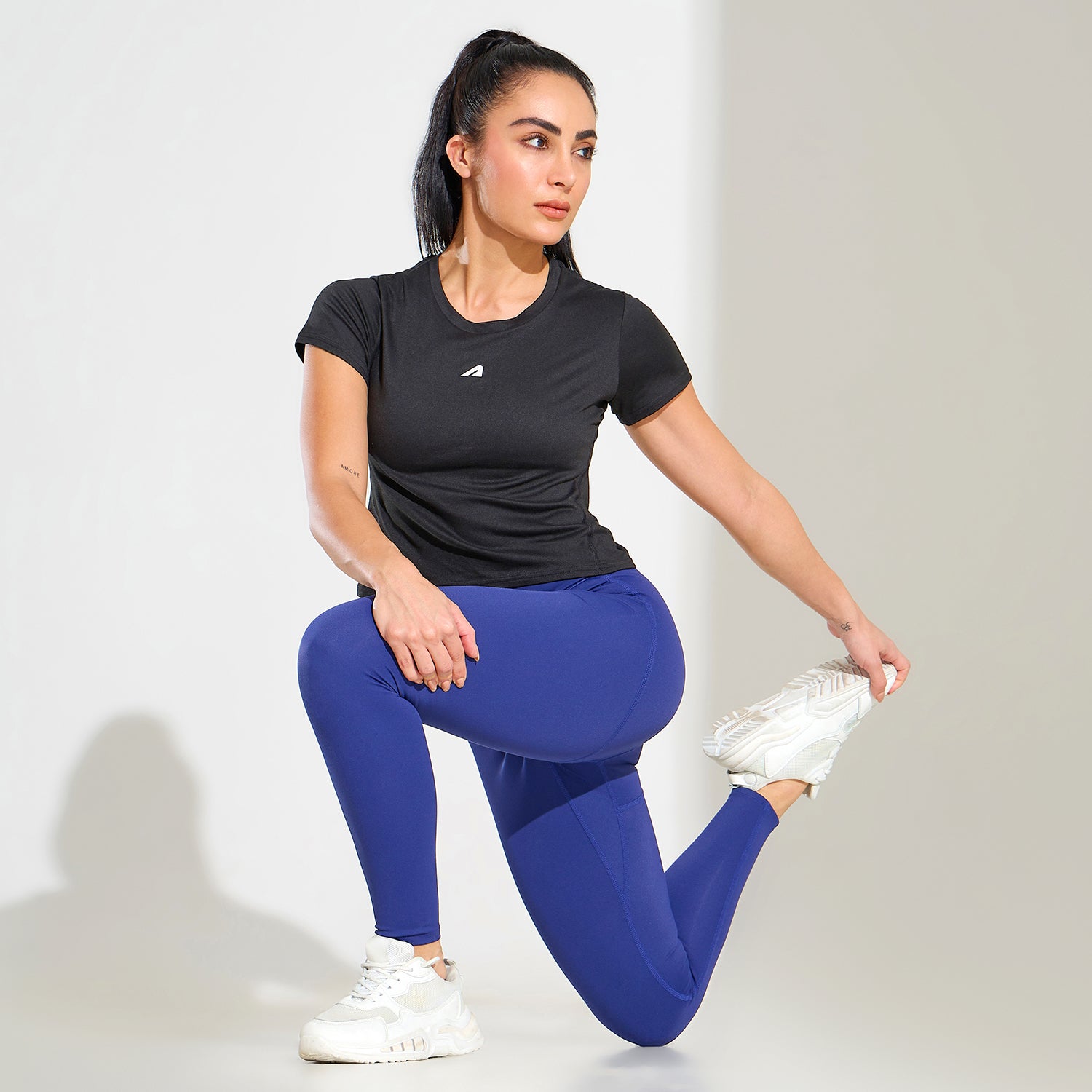 LIMITLESS NYLOFLEX HIGH RISE TIGHTS - Navy