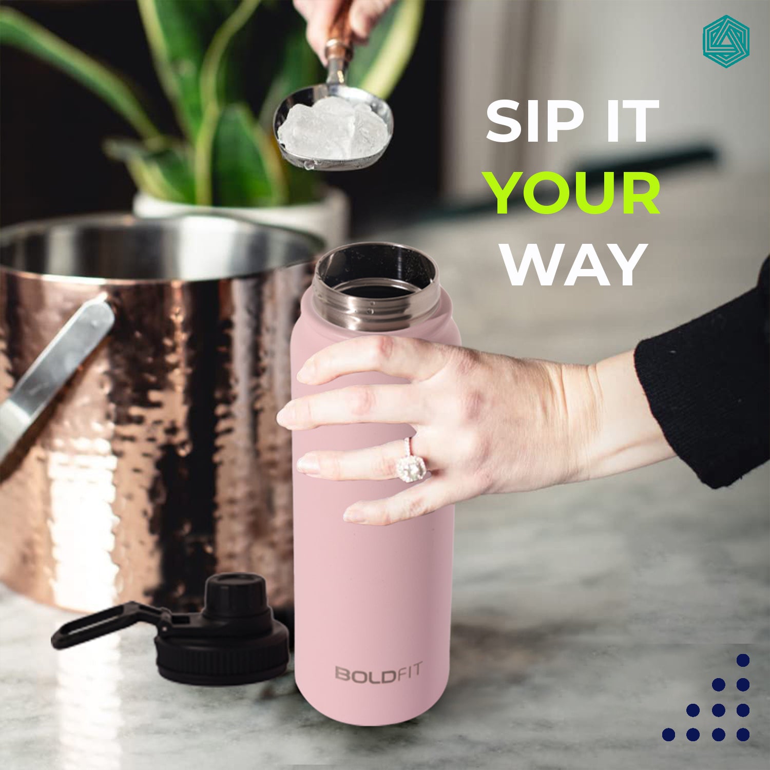 Stainless Steel Hot & Cold Water Bottle -800ml