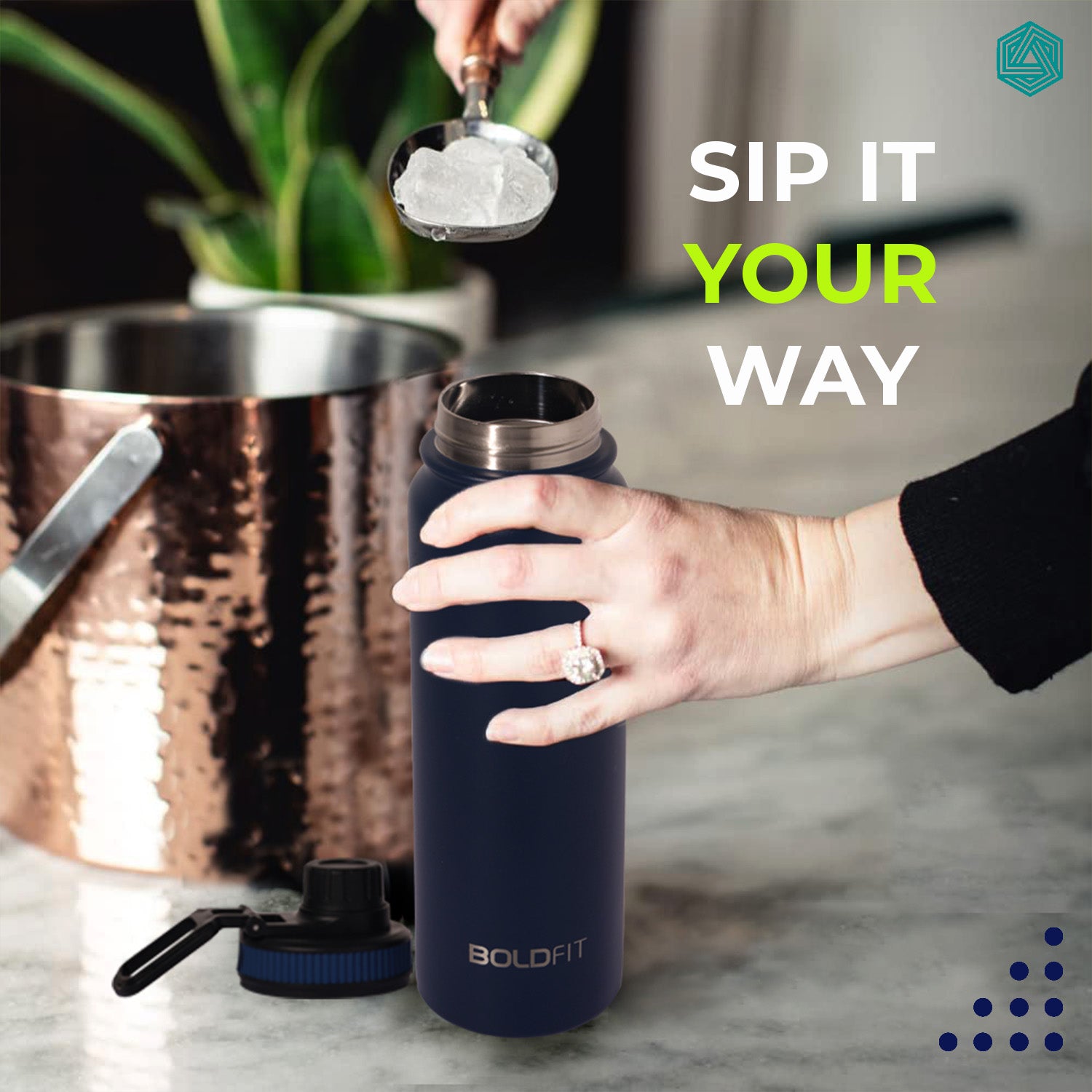 Stainless Steel Hot & Cold Water Bottle -800ml