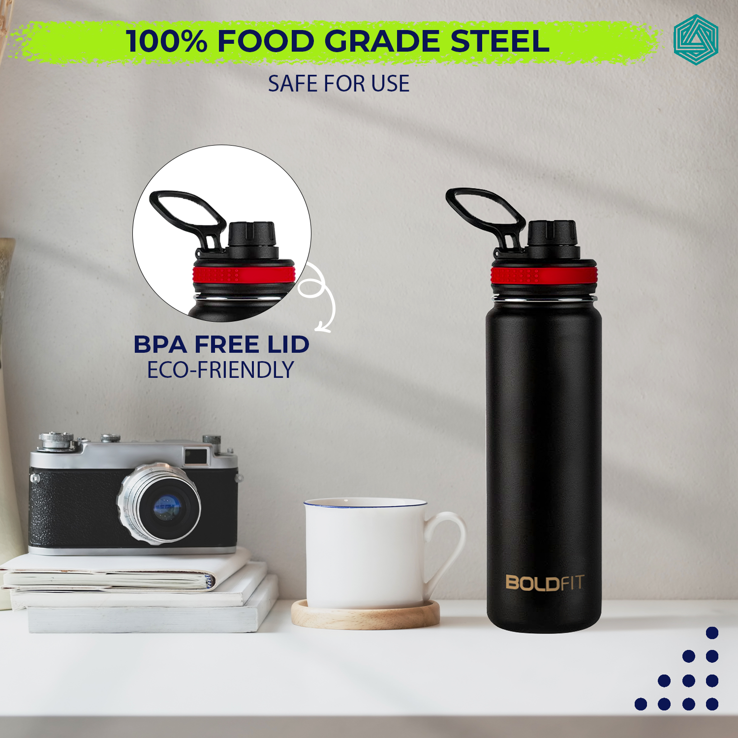 Stainless Steel Hot & Cold Water Bottle -800ml