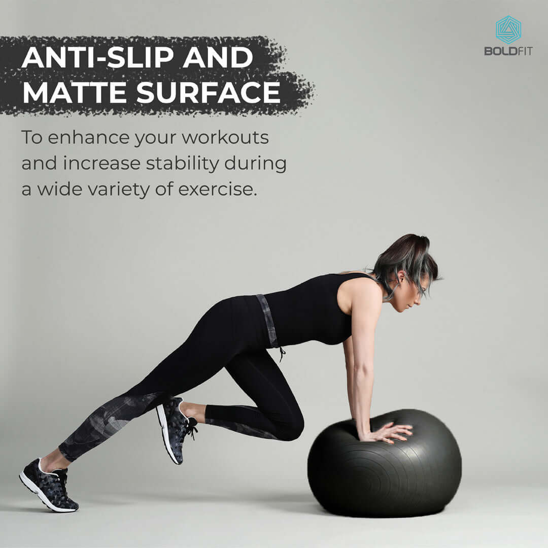Gym Ball for Exercise & Yoga with Pump - 55cm