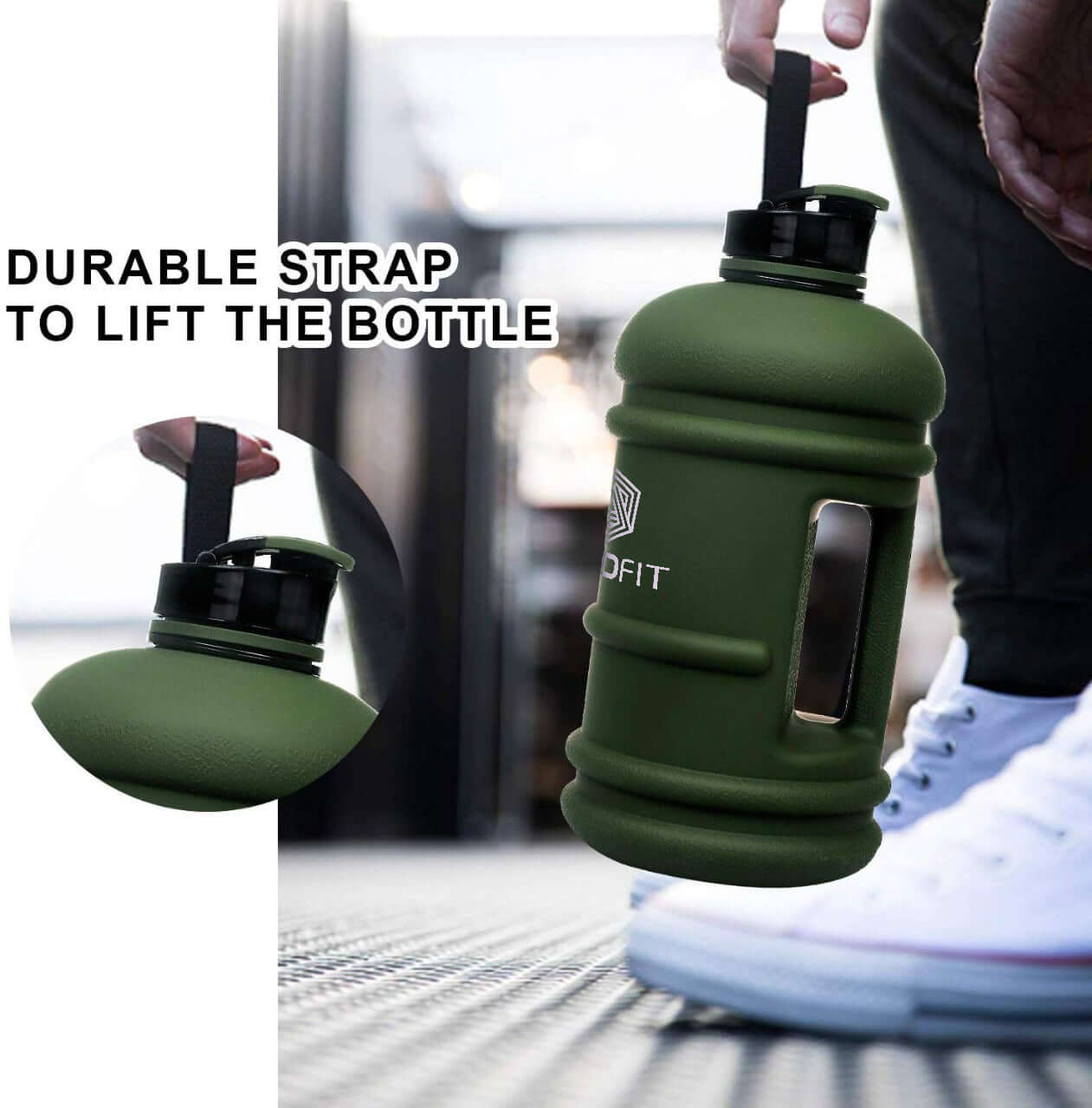 Gallon Water Bottle - Green