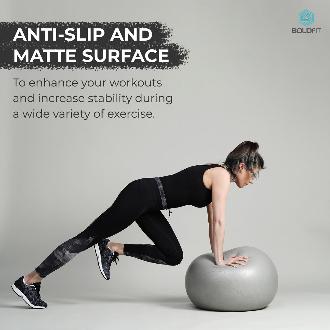Gym Ball for Exercise & Yoga with Pump - 55cm