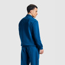 Men Sailor Blue Half Zipper Jacket