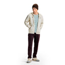 MENS WHITE CAPGREY/ BEIGE JACKET
