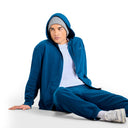 MEN SAILOR BLUE ZIPPER JACKET