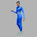 Limitless Snatched Ruched back Legging- Royal blue