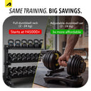 Adjustable Dumbells - Yellow Black