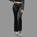 Limitless snatched Ruched back Flare Pants- Black