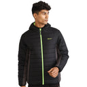 Mens Winter Bomber Jacket - Charcoal Black