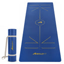 Pro Align 6 mm TPE Yoga Mat with Strap - Blue